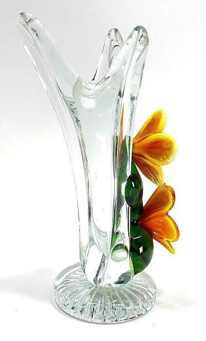 Vaso Decoro Floreale e Collo Trilobato - Vintage Anni 60 -, Antiek en Kunst, Curiosa en Brocante