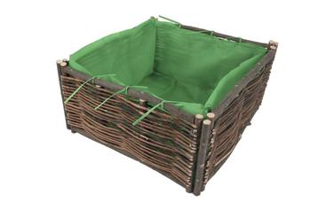 Plantenbak wilg 60x60x30 cm, Verzenden
