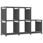 vidaXL Kast met 5 vakken 103x30x72,5 cm stof grijs, Huis en Inrichting, Verzenden, Nieuw