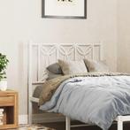 vidaXL Hoofdbord 90 cm metaal wit, Huis en Inrichting, Verzenden, Nieuw