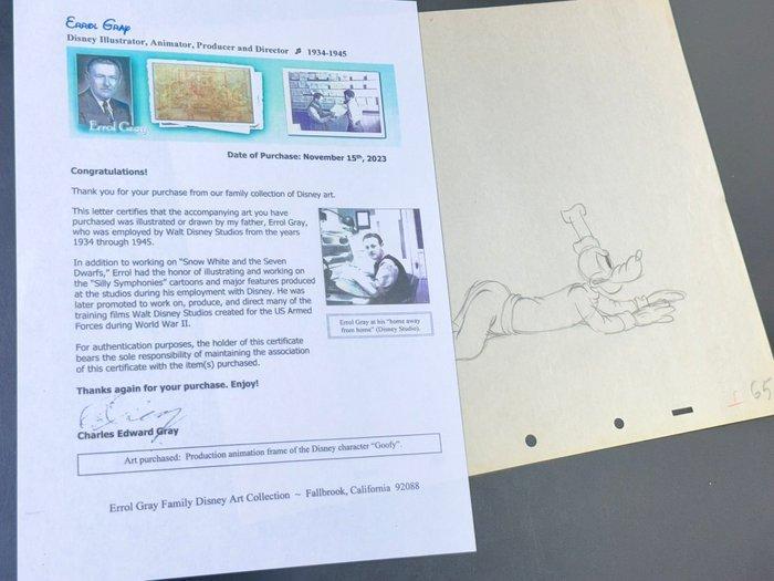 Walt Disney - Vintage Goofy productietekening. - Made by, Verzamelen, Disney