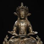Gelede bronzen beeld van de Boeddha van de Langdurigheid -