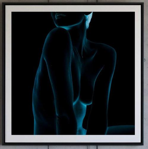 Ben Dauchez - Nue Bleu #1, Antiek en Kunst, Kunst | Schilderijen | Modern