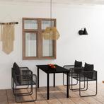 vidaXL 5-delige Tuinset zwart, Verzenden, Nieuw, Tuinset