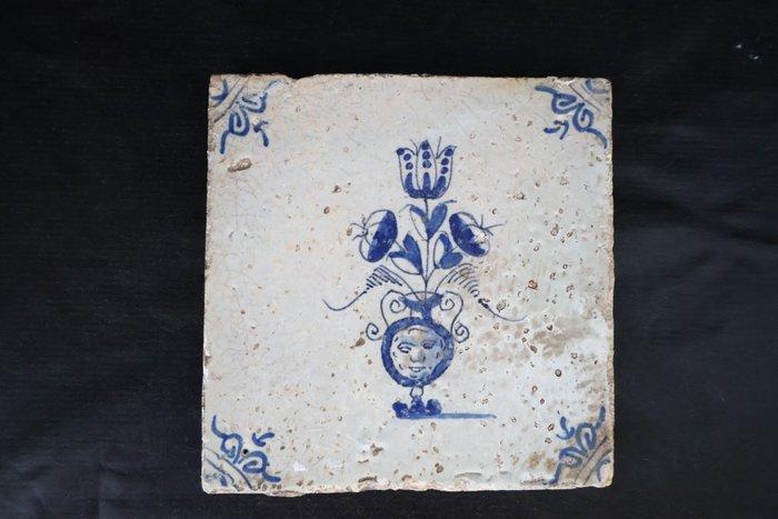 Tegel (3) - Delft - 17e eeuw, Antiek en Kunst, Antiek | Glaswerk en Kristal