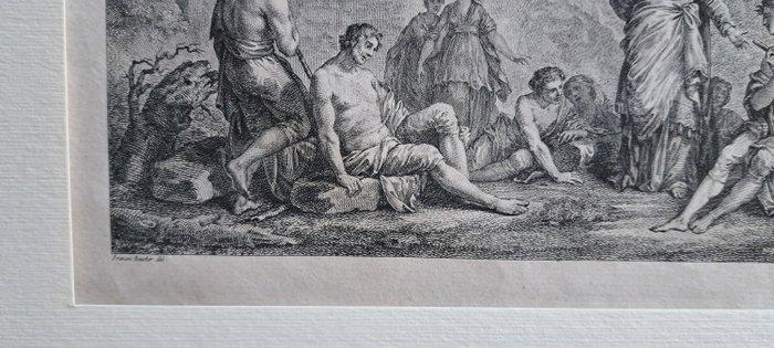 François Boucher (1703–1770), after - Paesaggio animato, Antiek en Kunst, Antiek | Overige Antiek