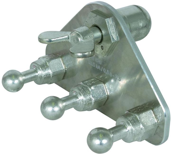 Dehn Aarde Verbindingsplaat Met 3 Vaste Kogelpunten - 728620, Doe-het-zelf en Bouw, Elektriciteit en Kabels, Verzenden