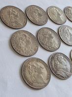 Frankrijk. Superbe lot de 12 jetons en argent 1732 à 1784