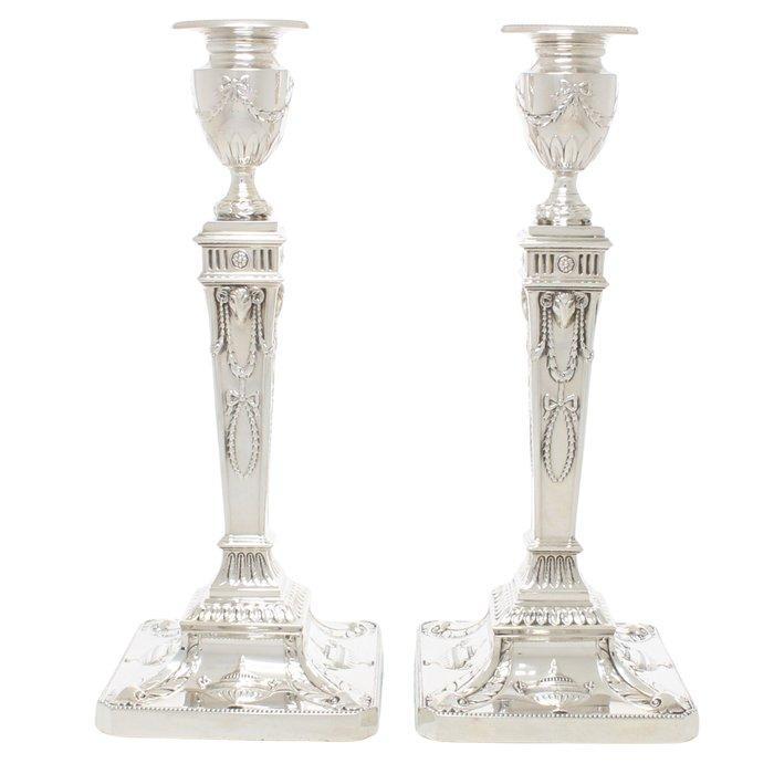 Barker Ellis Silver Co, Birmingham - Kandelaar (2) - .925, Antiek en Kunst, Antiek | Zilver en Goud