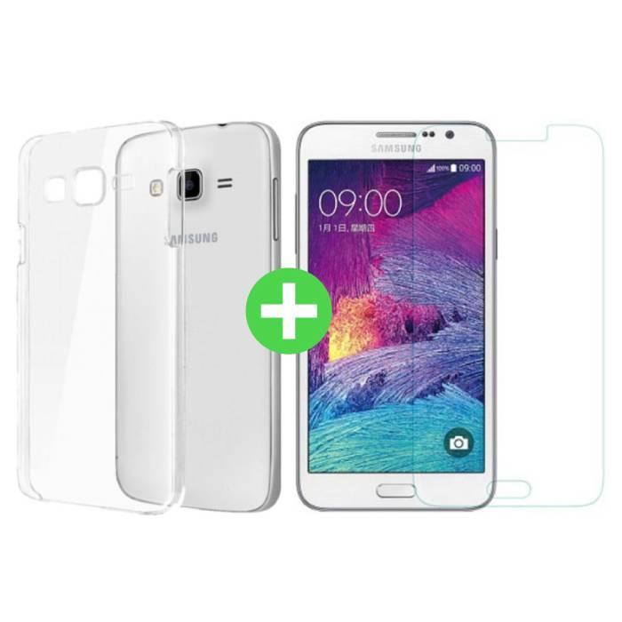 Samsung Galaxy J7 Prime 2016 Transparant TPU Hoesje + Screen, Télécoms, Téléphonie mobile | Housses, Coques & Façades | Marques Autre