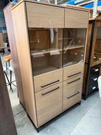 Tuscia vitrine, kleur blonde oak, Huis en Inrichting, Kasten | Vitrinekasten, Nieuw, Glas