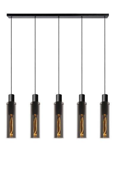 Hanglamp Lucide ORLANDO -  - 5xE27 - Fumé -, Huis en Inrichting, Lampen | Hanglampen, Nieuw, Verzenden