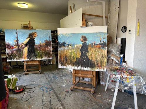 Suzan Schuttelaar - Vertrekken, Antiek en Kunst, Kunst | Schilderijen | Modern