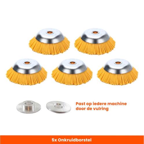 Kibani Nylon Onkruidborstel 20 CM Per 5 Stuks -, Tuin en Terras, Hand-tuingereedschap, Nieuw