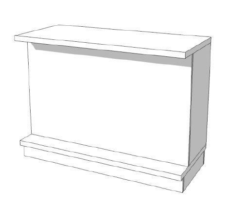 *TIP*  Super high glossy toonbank wit met planken 135 cm C-, Articles professionnels, Aménagement de Bureau & Magasin | Commerce & Inventaire