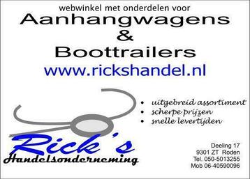 Aanhangwagen of boottrailer onderdelen nodig? disponible aux enchères