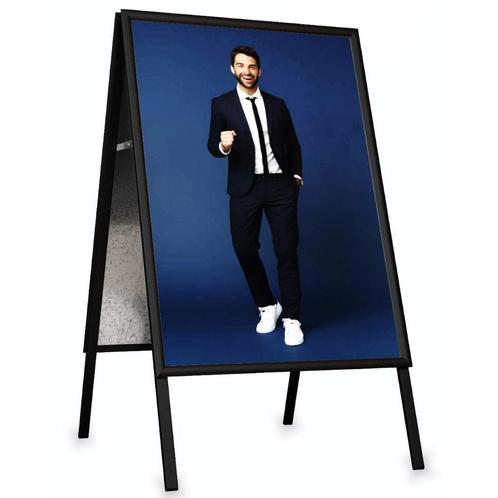 Stoepbord | AURORA | Zwart | Kliklijst (A2) | Hoogte 800mm, Zakelijke goederen, Horeca | Keukenapparatuur, Nieuw in verpakking