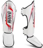King Pro Boxing Scheenbeschermers KPB/SG Spartan 2 Wit, Sport en Fitness, Vechtsporten en Zelfverdediging, Verzenden, Nieuw, Overige