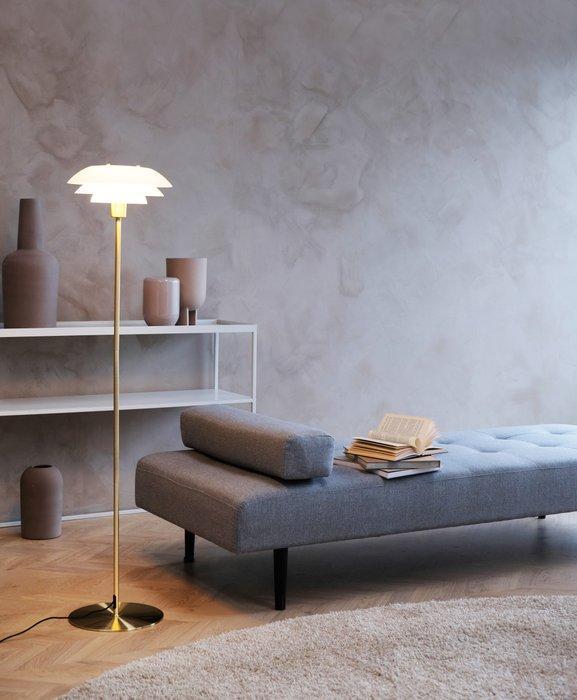 Dyberg Larsen - Lampadaire - DL31 - Opale / Laiton - Laiton,, Antiek en Kunst, Antiek | Verlichting
