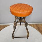 Kruk - Draaikruk in hoogte verstelbaar - Leder, IJzer