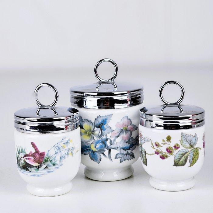 Royal Worcester - Eierdopje (3) - Porselein - Ei coddlers, Antiek en Kunst, Antiek | Meubels | Tafels