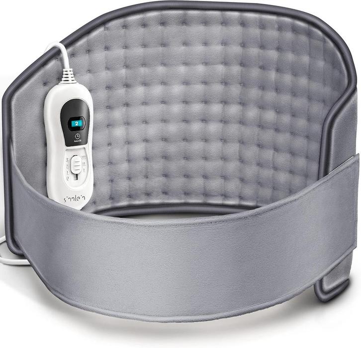 Warmtekussen rug - Warmteband - Verwarmde rugband - Grijs -, Maison & Meubles, Accessoires pour la Maison | Coussins, Envoi