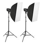 Bresser BRM-300AM Studio Flitsset 2x 300W OUTLET, Audio, Tv en Foto, Fotografie | Fotostudio en Toebehoren, Verzenden, Zo goed als nieuw