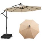 2dekans | Coast Zweefparasol – Met LED Verlichting – Ø300 x, Tuin en Terras, Parasols, Ophalen of Verzenden, Nieuw