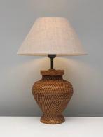 Lampe de table - Rotin, Textile - Lampe de table tressée de