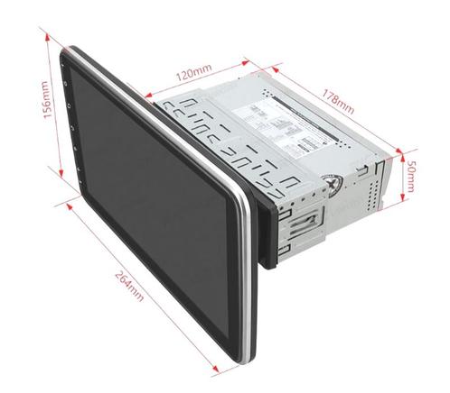 Autoradio Gps 1 Din Android 12 Tactile Lcd 10, Auto diversen, Autoradio's, Verzenden
