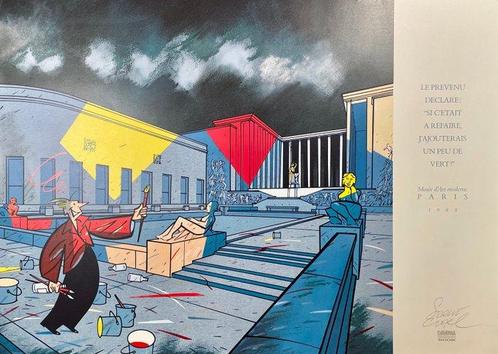 Serge Clerc - 1 Offset Print - Musée dArt Moderne - Paris -, Boeken, Strips | Comics