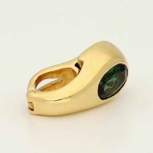 Hanger - 18 karaat Geel goud Toermalijn, Handtassen en Accessoires, Antieke sieraden