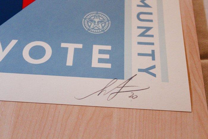 Shepard Fairey (OBEY) (1970) - ARTS VOTE, Antiek en Kunst, Kunst | Designobjecten