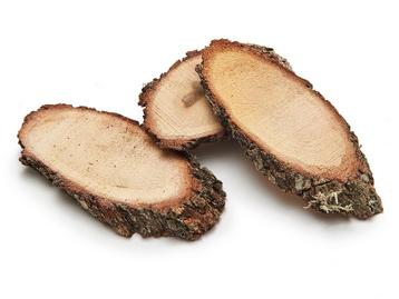 Eikenschijf Ovaal Naturel 10 11 cm 4 stuks beschikbaar voor biedingen