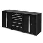 Datona Werkplaatskasten set PRO XL - Zwart - Datona, Doe-het-zelf en Bouw, Ophalen of Verzenden, Nieuw