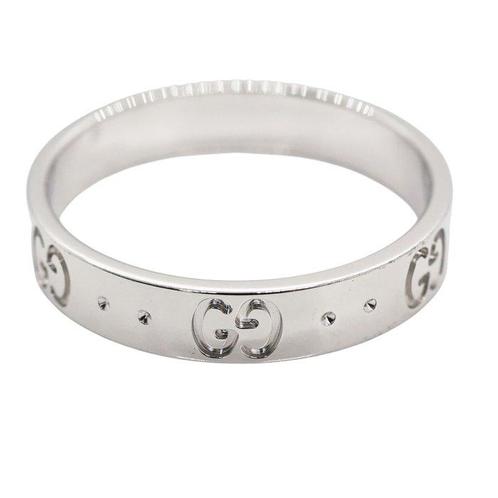 Gucci - Bague - icon ring - 18 carats Or blanc, Handtassen en Accessoires, Ringen