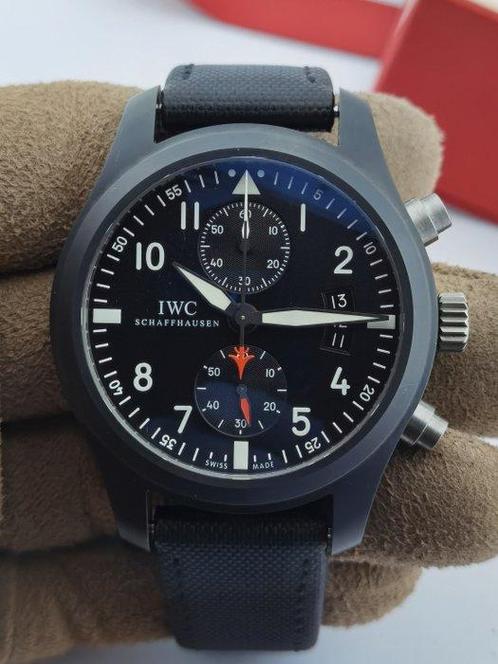 IWC - Pilot Chronograph Top Gun Ceramic - IW388001 - Heren -, Handtassen en Accessoires, Horloges | Antiek