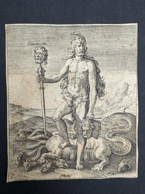Hieronymus Wierix (1553-1619) - Ercole, Antiek en Kunst, Antiek | Overige Antiek