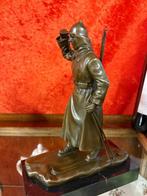 Figuur - Bronze Soldat - Brons, Marmer