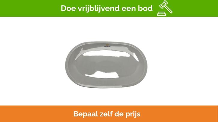 Bieden: Custom Line Oval Ceramic Serving Platter in Capri Y, Huis en Inrichting, Keuken | Servies, Ophalen of Verzenden