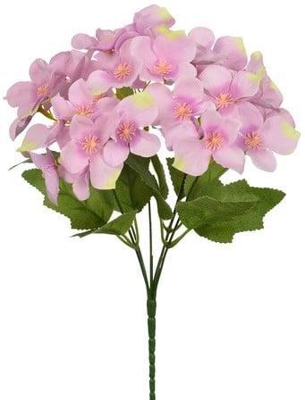 Hortensia Hydrangea Roze Zijdenbloem 30 cm, Huis en Inrichting, Woonaccessoires | Kunstplanten en Kunstbloemen, Nieuw