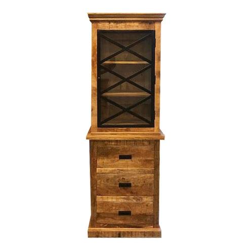 Buffetkast Mangohout Milan 65x200 X, Huis en Inrichting, Kasten | Buffetkasten, Nieuw, Verzenden