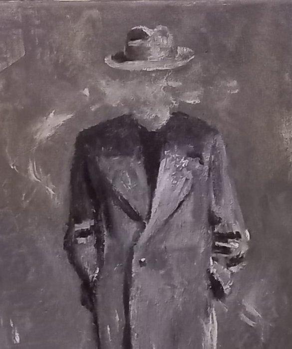 GONZHO - Detrás del humo (No reserve), Antiek en Kunst, Kunst | Schilderijen | Modern