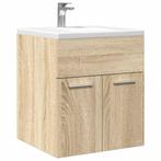 vidaXL Wastafelkast 41x38,5x46 cm bewerkt hout sonoma, Huis en Inrichting, Verzenden, Nieuw