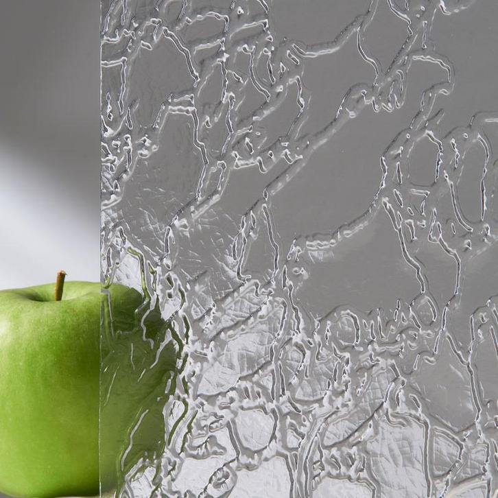 Enkel glas figuurglas Delta blank 4 mm, Doe-het-zelf en Bouw, Glas en Ramen, Nieuw, Verzenden