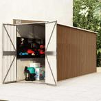 vidaXL Tuinhuis aan de muur 118x382x178 cm gegalvaniseerd, Tuin en Terras, Verzenden, Nieuw