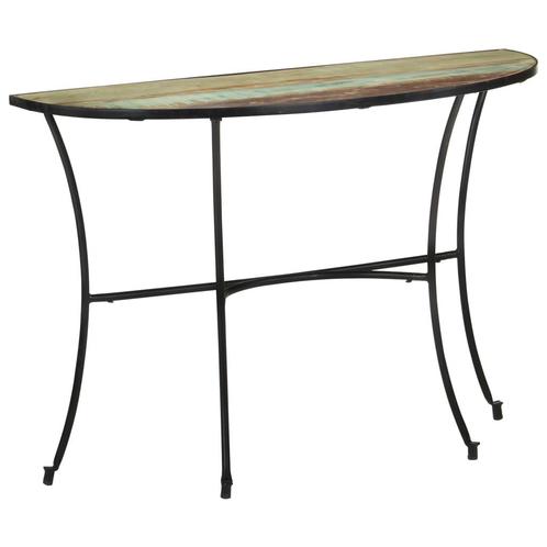 vidaXL Bijzettafel 110x40x77 cm massief gerecycled hout, Maison & Meubles, Tables | Tables d'appoint, Envoi
