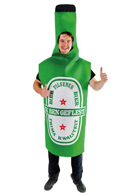 Bierfles Pak Foam Kostuum Groen One Size Bierpak Schuim Fles, Kleding | Heren, Carnavalskleding en Feestkleding, Nieuw, Ophalen of Verzenden
