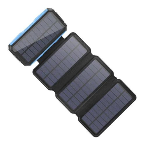 26800mAh Draagbare Solar Powerbank 4 Zonnepanelen -, Telecommunicatie, Mobiele telefoons | Batterijen en Accu's, Nieuw, Verzenden