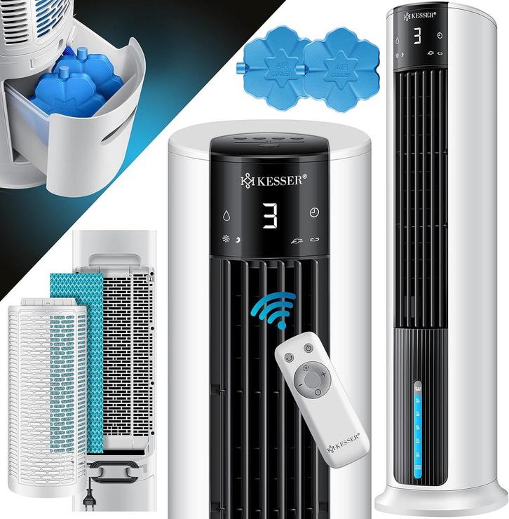 Aircooler - Luchtkoeler - Torenventilator - Ventilator - Wit, Elektronische apparatuur, Ventilatoren, Nieuw, Verzenden